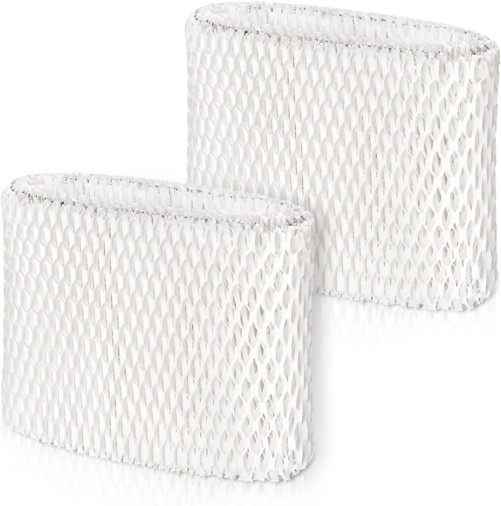 WF2 Humidifier Wicking Filters Compatible with Vicks Humidifier V3100 V3500 V3700 V3900, Honeywell HCM-300T HCM-350 WA-8D, Sunbeam 1118 1119 Series Enviracaire ECM-500, 2 Pack
