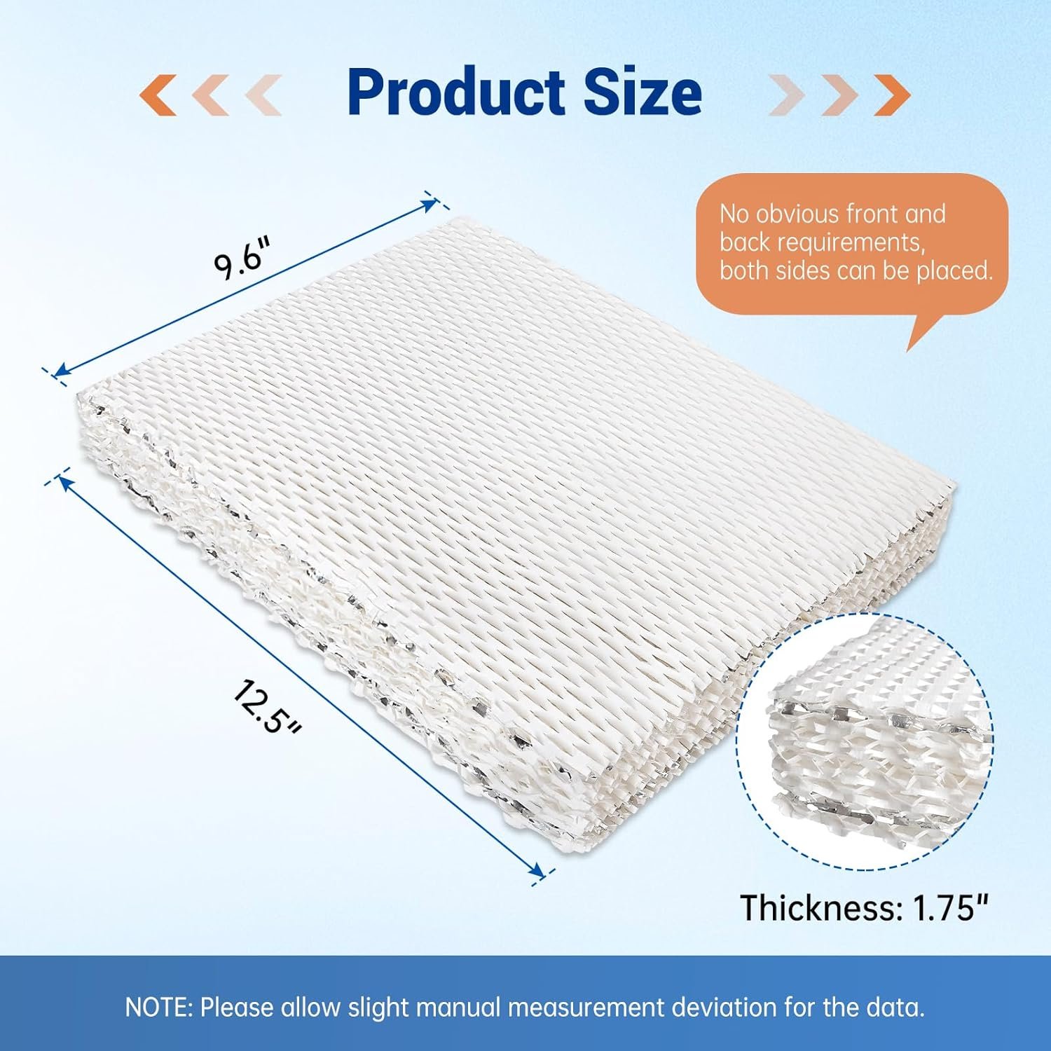 35 Water Panel Humidifier Filter Compatible with Aprilaire 350, 360, 560, 560A, 568, 600, 600A, 600M, 700, 700A, 700M, 760, 760A, 35 Water Panel Replace for Honeywell HC26P Humidifiers, 2 Pack - Image 4
