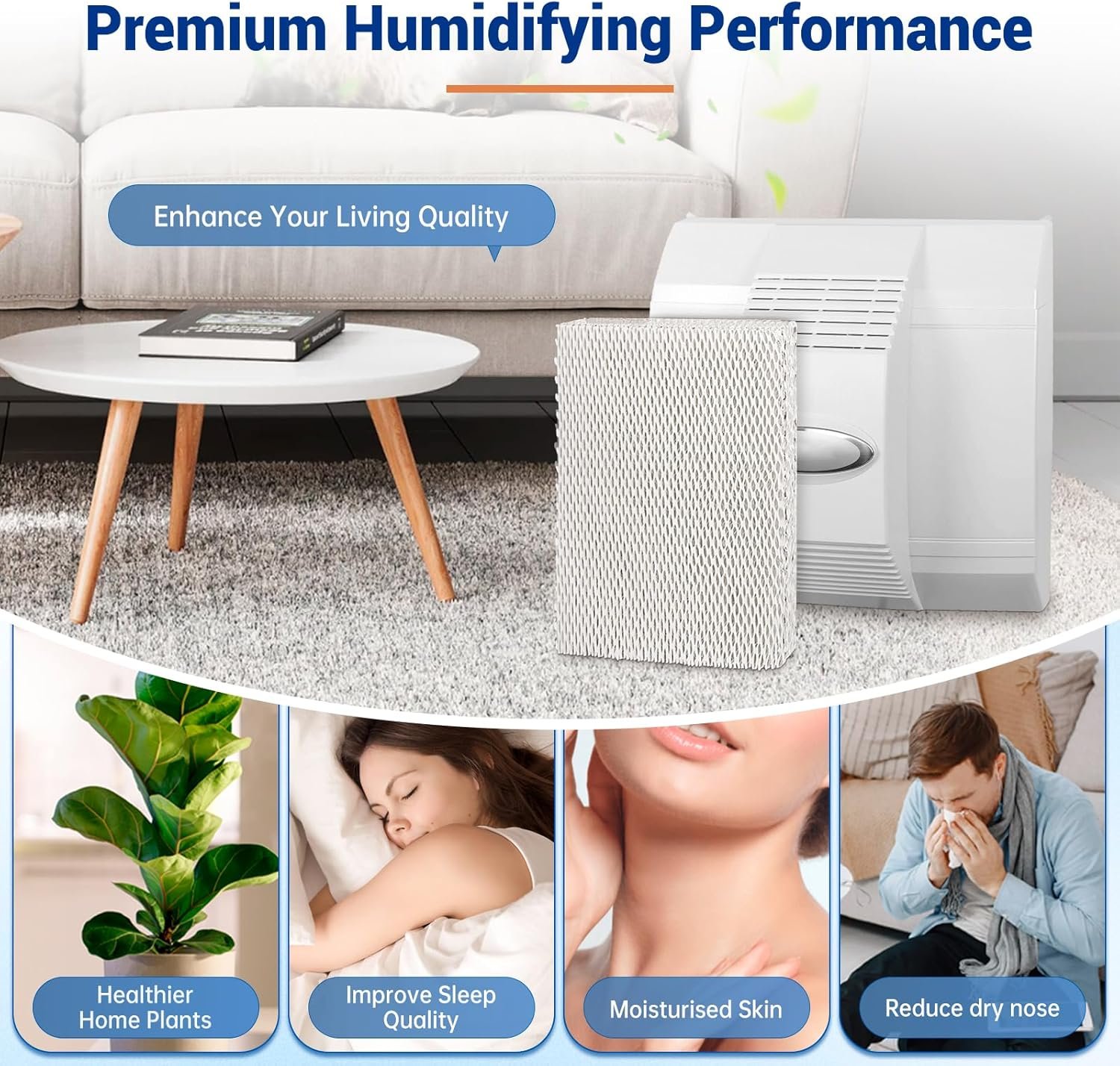 35 Water Panel Humidifier Filter Compatible with Aprilaire 350, 360, 560, 560A, 568, 600, 600A, 600M, 700, 700A, 700M, 760, 760A, 35 Water Panel Replace for Honeywell HC26P Humidifiers, 2 Pack - Image 6